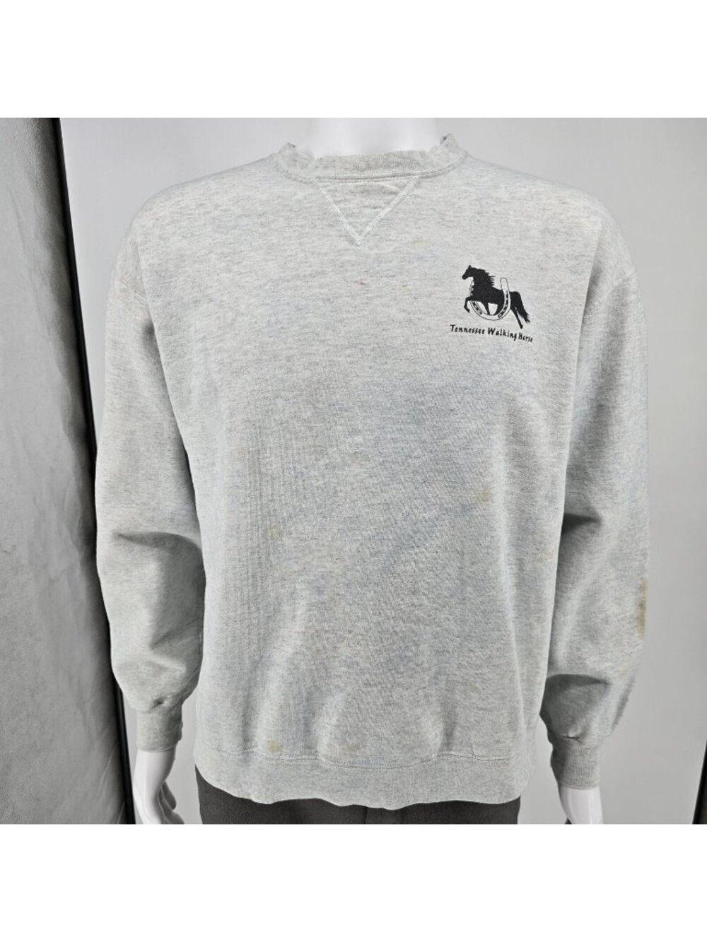 Vintage Y2K Stained Hanes Beefy-T Tennessee Walking Horse Sweatshirt (Large)